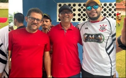Contador Johnatas Queiroz prestigia final do Campeonato da Zona Rural de Pilõezinhos