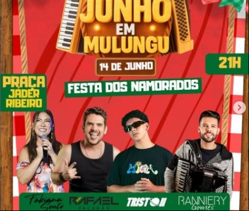 Festa dos Namorados 2025 promete agitar o coração de Mulungu nesta noite de sábado